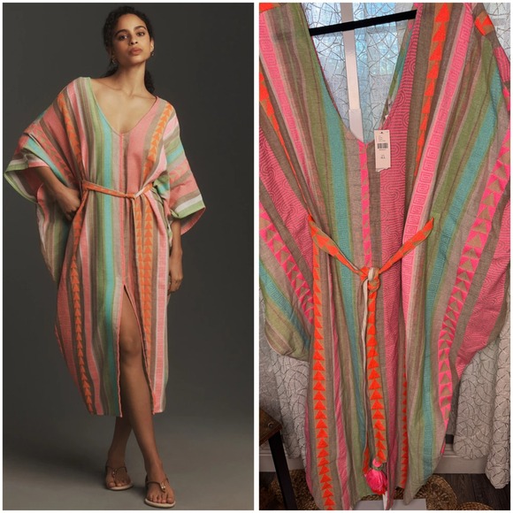 Bel Kazan Dresses & Skirts - Striped Multicolor Maxi Dress